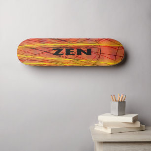 Skateboard Patinage en fil noir zen
