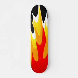 Skateboard Patinage en flamme graphique