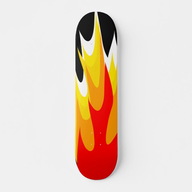 Skateboard Patinage en flamme graphique (Devant)