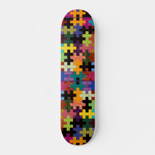 Skateboard Patinage en Motif de surface composée colorée