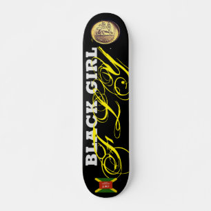 Skateboard Patinage en vol pour FILLE NOIRE, pont de 7¾ po