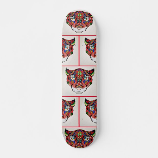 Skateboard Patinage Fierce Tiger (Devant)