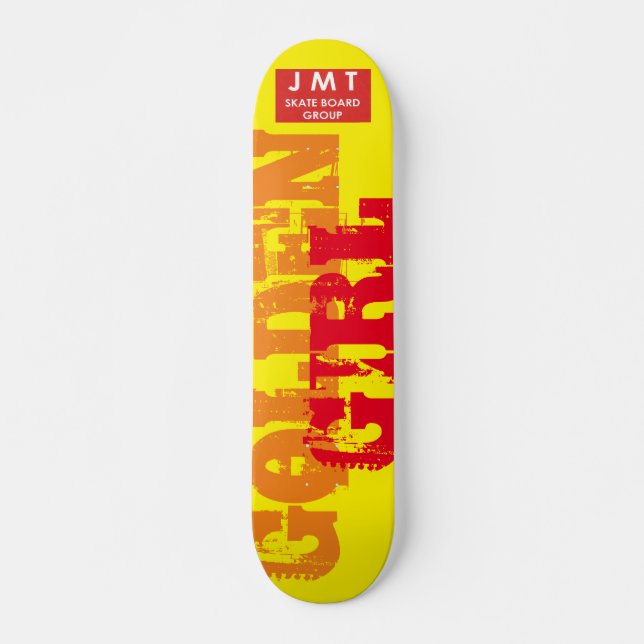 Skateboard Patinage FILLE GOLDEN, pont de 7 ¾ po (Devant)