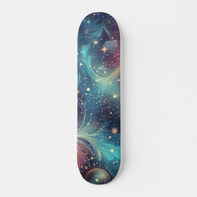 Skateboard Patinage Galaxy (Devant)