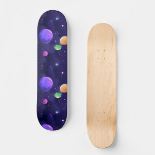Skateboard Patinage Galaxy Gradient