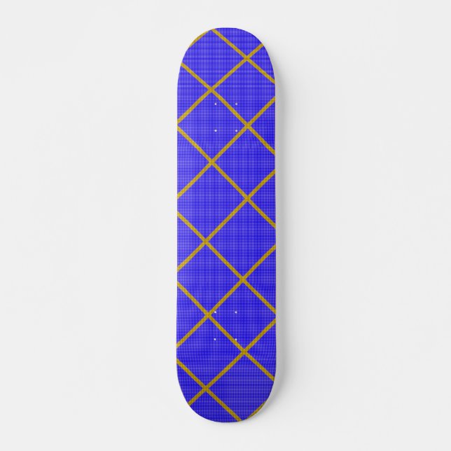 Skateboard Patinage Gold et Blue (Devant)