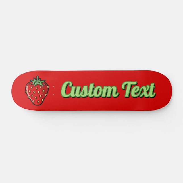 Skateboard Patinage Icône fraise (Horz)