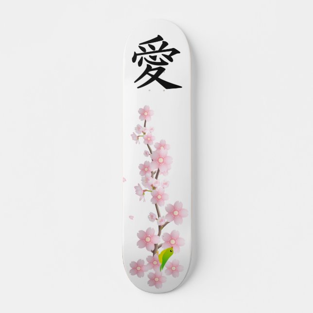 Skateboard Patinage japonais Sakura (Devant)