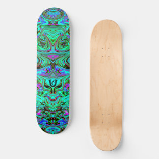 Skateboard Patinage liquide bleu moche