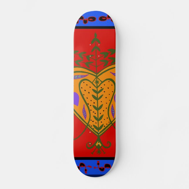 Skateboard Patinage Magique Noir (Recto)