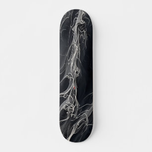 Skateboard Patinage noir et blanc