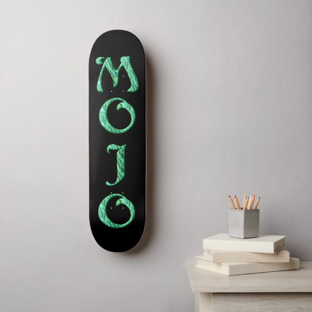 Skateboard Patinage noir Mojo (Art mural)