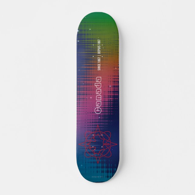Skateboard Patinage Northern Lights (Devant)