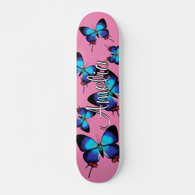 Skateboard Patinage papillon (Devant)