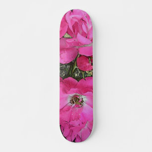 Skateboard Patinage Rose Escalade rose