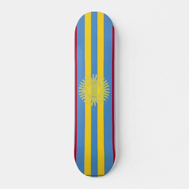 Skateboard Patinage Sun Jaune (Devant)