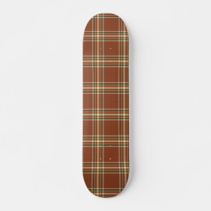 Skateboard Patinage Tartan Brown