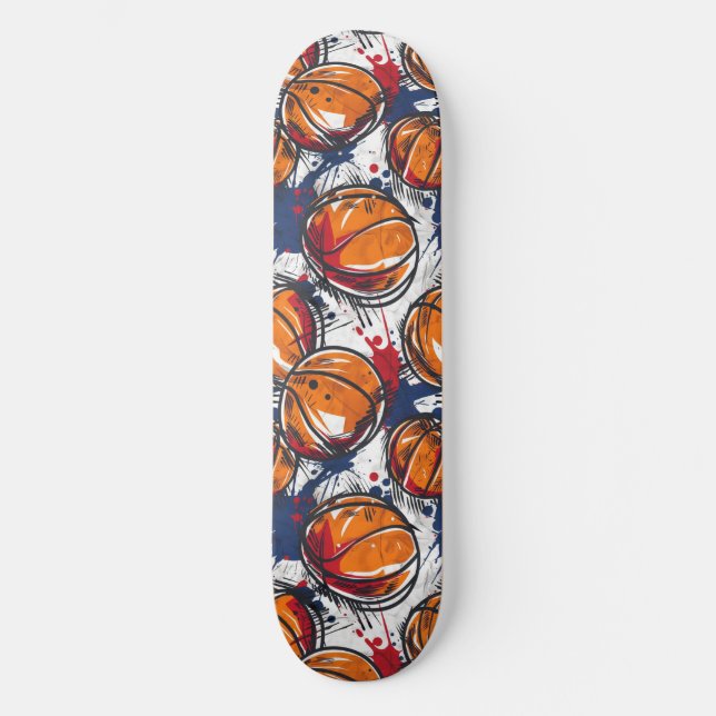 Skateboard Patinage urbain de basket-ball Graffiti (Recto)