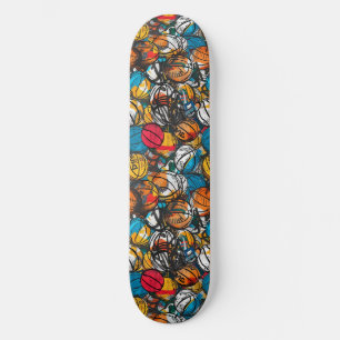 Skateboard Patinage urbain de basket-ball Graffiti