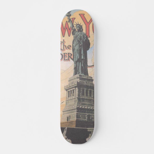 Skateboard Patinage vintage New York (Devant)