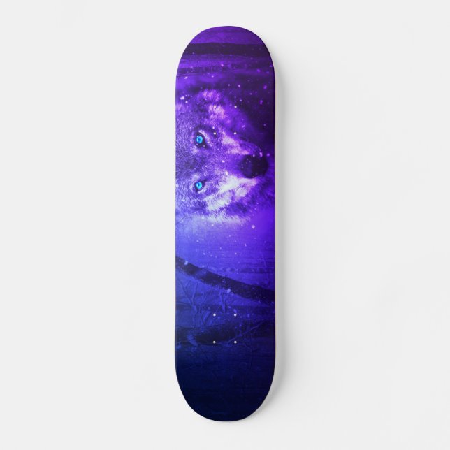 Skateboard Patinage Wolf (Recto)