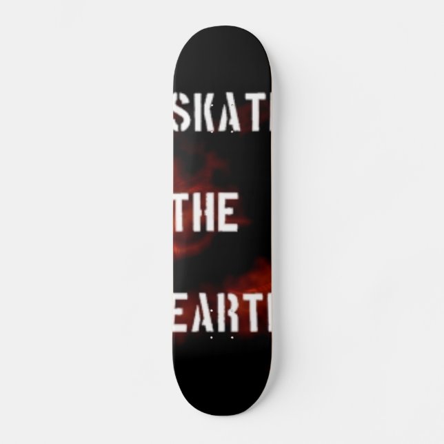 Skateboard Patinent la terre (Recto)