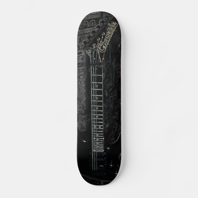 Skateboard PATINENT ma guitare II Charvel (Recto)