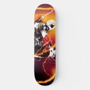 Skateboard Patiner Comme Un Guerrier Ninja
