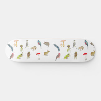 Skateboard Patineta con ilustraciones de naturaleza 