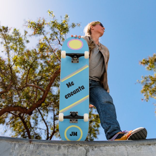 Skateboard Patineta Patineta de Me Encanta Skate Espagnol (Extérieur 1)