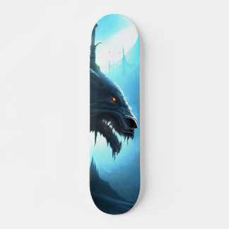 Skateboard Patineta Perfil De Monstruo Mítico