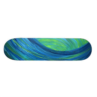 Skateboard patineur bleu