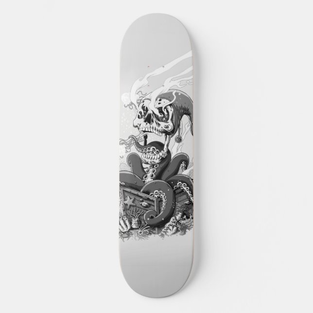 Skateboard Patins Octopus - Black Outdoor Gear (Recto)