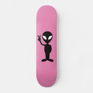 Skateboard Patins UFO Alien rose