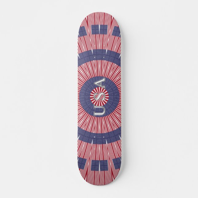 Skateboard Patriotique USA (Devant)