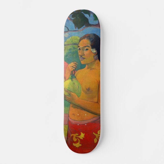 Skateboard Paul Gauguin - Une femme tenant un fruit (Recto)
