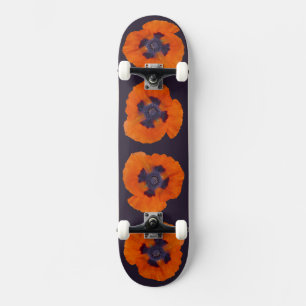 Skateboard Pavot orange écarlate 1