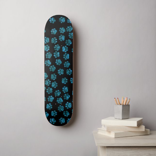Skateboard Paws Bleus, Patrouilles Parties scintillant, Parti (Art mural)