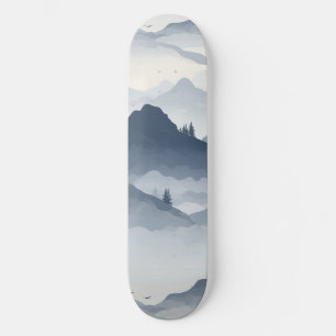 Skateboard Paysage de montagne majestueux