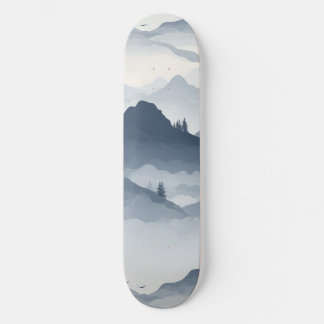 Skateboard Paysage de montagne majestueux