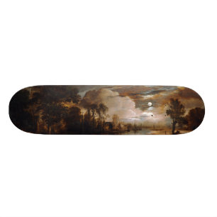 Skateboard Paysage éclairé par la lune par Aert Van Der Nee
