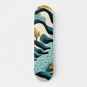 Skateboard Paysage moderne