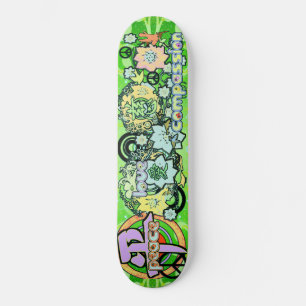 Skateboard Peace-Love-Compassion-Kanji -