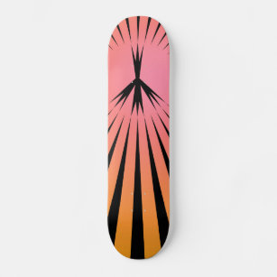 Skateboard, Peace Starburst, Pink  & Gold Blend Skateboard