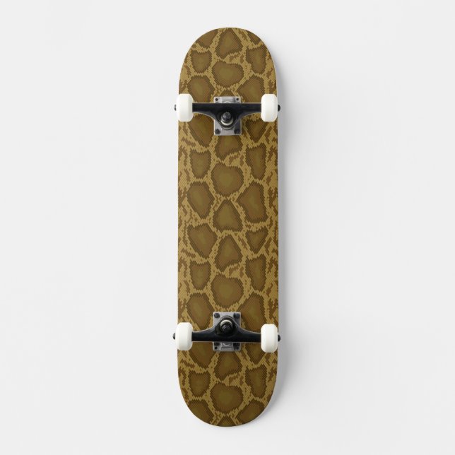 Skateboard Peau de serpent, motif de reptile (Recto)