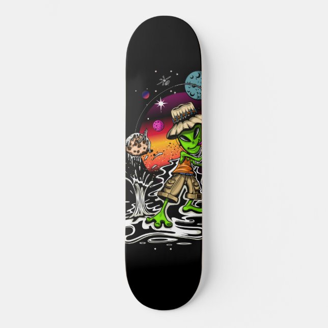 Skateboard Pêcheur de l'espace (Recto)