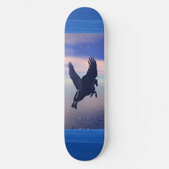 Skateboard Pegasus de minuit (Recto)