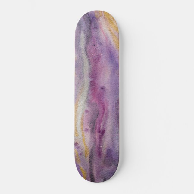 Skateboard Peinture Abstraite en or de Moonglow (Recto)