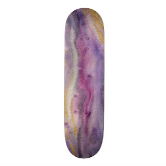 Skateboard Peinture Abstraite en or de Moonglow