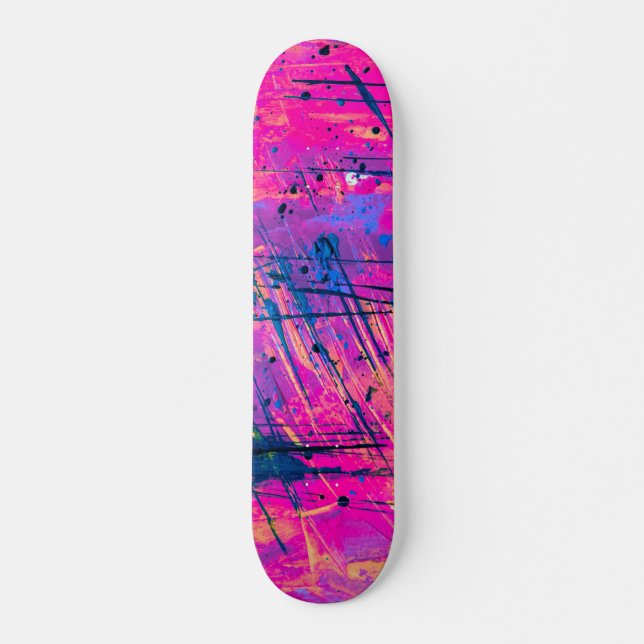 Skateboard Peinture de couchage d'été Abstraite (Devant)